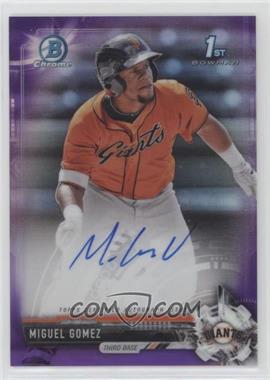 2017 Bowman Chrome - Prospect Autographs - Purple Refractor #CPA-MG - Miguel Gomez /250