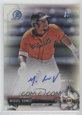 2017 Bowman Chrome - Prospect Autographs - Refractor #CPA-MG - Miguel Gomez /499