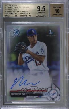 2017 Bowman Chrome - Prospect Autographs - Refractor #CPA-MW - Mitchell White /499 [BGS 9.5 GEM MINT]