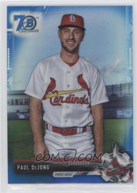 2017 Bowman Chrome - Prospects - Blue Refractor 70th Anniversary #BCP214 - Paul DeJong