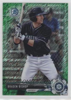 2017 Bowman Chrome - Prospects - Green Shimmer Refractor #BCP211 - Braden Bishop /99