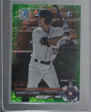 2017 Bowman Chrome - Prospects - Green Shimmer Refractor #BCP213 - Garrett Stubbs /99 [COMC RCR Near Mint‑Mint]