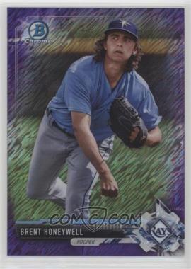 2017 Bowman Chrome - Prospects - Purple Shimmer Refractor #BCP186 - Brent Honeywell