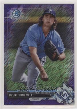 2017 Bowman Chrome - Prospects - Purple Shimmer Refractor #BCP186 - Brent Honeywell