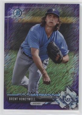 2017 Bowman Chrome - Prospects - Purple Shimmer Refractor #BCP186 - Brent Honeywell