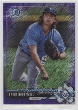 2017 Bowman Chrome - Prospects - Purple Shimmer Refractor #BCP186 - Brent Honeywell