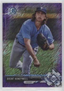 2017 Bowman Chrome - Prospects - Purple Shimmer Refractor #BCP186 - Brent Honeywell