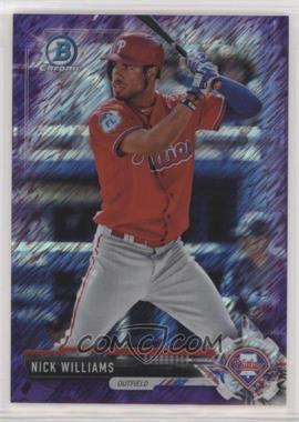 2017 Bowman Chrome - Prospects - Purple Shimmer Refractor #BCP240 - Nick Williams