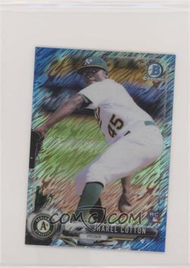 2017 Bowman Chrome Minis - Base Bowman Rookies - Blue Shimmer Refractor #89 - Jharel Cotton /150