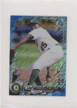 2017 Bowman Chrome Minis - Base Bowman Rookies - Blue Shimmer Refractor #89 - Jharel Cotton /150