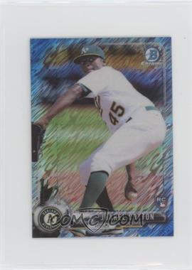 2017 Bowman Chrome Minis - Base Bowman Rookies - Blue Shimmer Refractor #89 - Jharel Cotton /150