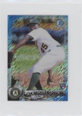 2017 Bowman Chrome Minis - Base Bowman Rookies - Blue Shimmer Refractor #89 - Jharel Cotton /150