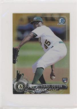 2017 Bowman Chrome Minis - Base Bowman Rookies - Gold Refractor #89 - Jharel Cotton /50