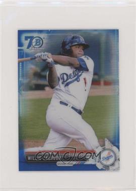 2017 Bowman Chrome Minis - Bowman Chrome Prospects - 70th Anniversary Logo Refractor #BCP30 - Willie Calhoun /70