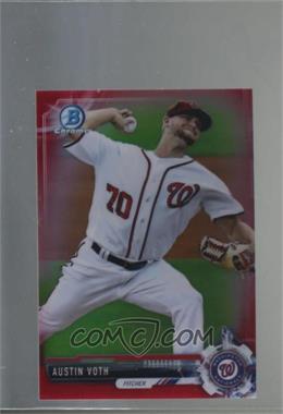 2017 Bowman Chrome Minis - Bowman Chrome Prospects - Red Refractor #BCP60 - Austin Voth /10 [Noted]