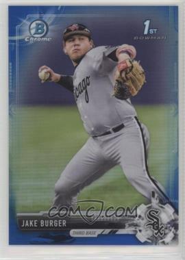 2017 Bowman Draft - Chrome - Blue Refractor #BDC-177 - Jake Burger /150