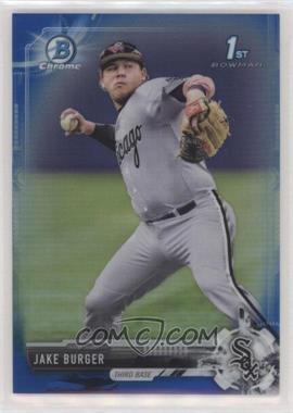 2017 Bowman Draft - Chrome - Blue Refractor #BDC-177 - Jake Burger /150