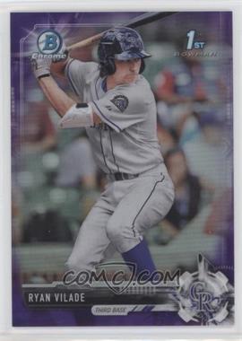 2017 Bowman Draft - Chrome - Purple Refractor #BDC-41 - Ryan Vilade /250