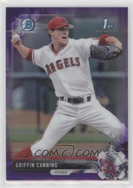 2017 Bowman Draft - Chrome - Purple Refractor #BDC-48 - Griffin Canning /250