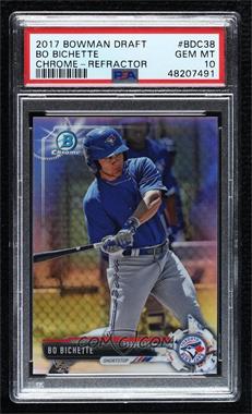 2017 Bowman Draft - Chrome - Refractor #BDC-38 - Bo Bichette [PSA 10 GEM MT]