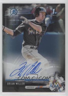 2017 Bowman Draft - Chrome Draft Pick Autographs - Black Refractor #CDA-BMI - Brian Miller /75