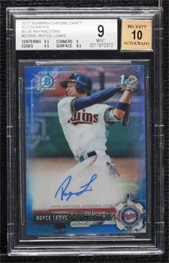 2017 Bowman Draft - Chrome Draft Pick Autographs - Blue Refractor #CDA-RL - Royce Lewis /150 [BGS 9 MINT]