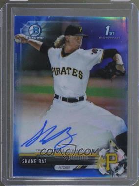 2017 Bowman Draft - Chrome Draft Pick Autographs - Blue Refractor #CDA-SB - Shane Baz /150