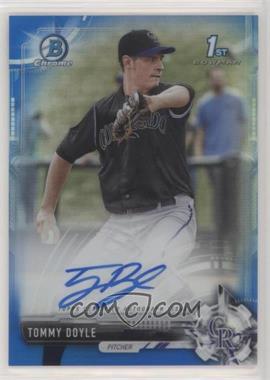 2017 Bowman Draft - Chrome Draft Pick Autographs - Blue Refractor #CDA-TD - Tommy Doyle /150