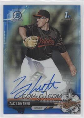 2017 Bowman Draft - Chrome Draft Pick Autographs - Blue Refractor #CDA-ZL - Zac Lowther /150