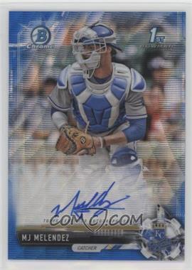 2017 Bowman Draft - Chrome Draft Pick Autographs - Blue Wave Refractor #CDA-MJM - MJ Melendez /150