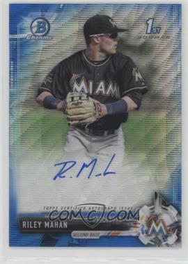 2017 Bowman Draft - Chrome Draft Pick Autographs - Blue Wave Refractor #CDA-RM - Riley Mahan /150