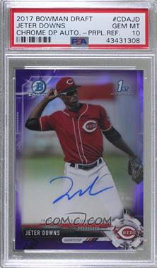 2017 Bowman Draft - Chrome Draft Pick Autographs - Purple Refractor #CDA-JD - Jeter Downs /250 [PSA 10 GEM MT]