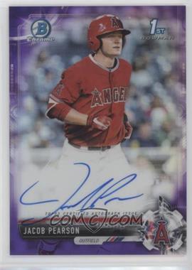 2017 Bowman Draft - Chrome Draft Pick Autographs - Purple Refractor #CDA-JPE - Jacob Pearson /250