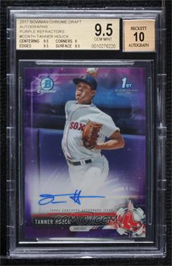 2017 Bowman Draft - Chrome Draft Pick Autographs - Purple Refractor #CDA-TH - Tanner Houck /250 [BGS 9.5 GEM MINT]