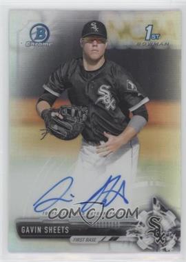 2017 Bowman Draft - Chrome Draft Pick Autographs - Refractor #CDA-GS - Gavin Sheets /499