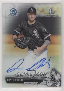 2017 Bowman Draft - Chrome Draft Pick Autographs - Refractor #CDA-GS - Gavin Sheets /499