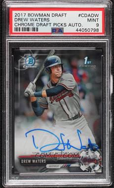 2017 Bowman Draft - Chrome Draft Pick Autographs #CDA-DW - Drew Waters [PSA 9 MINT]