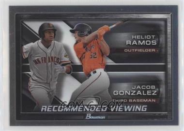 2017 Bowman Draft - Recommended Viewing #RV-SFG - Heliot Ramos, Jacob Gonzalez