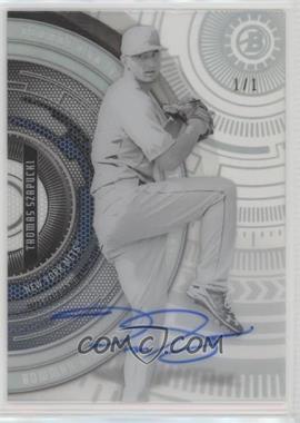 2017 Bowman High Tek - [Base] - Printing Proof Black Autographs #BHT-TS - Thomas Szapucki /1