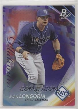 2017 Bowman Platinum - [Base] - Purple #33 - Evan Longoria /250