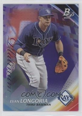 2017 Bowman Platinum - [Base] - Purple #33 - Evan Longoria /250