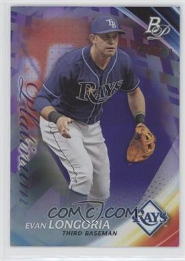 2017 Bowman Platinum - [Base] - Purple #33 - Evan Longoria /250