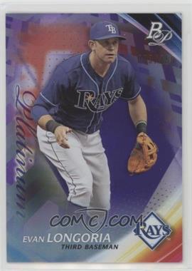 2017 Bowman Platinum - [Base] - Purple #33 - Evan Longoria /250