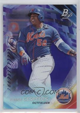 2017 Bowman Platinum - [Base] - Purple #38 - Yoenis Cespedes /250