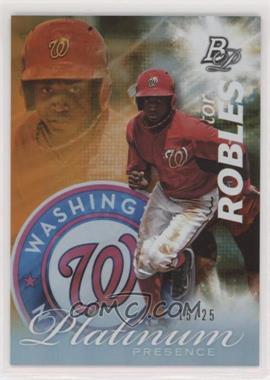 2017 Bowman Platinum - Platinum Presence - Orange #PP-VR - Victor Robles /25