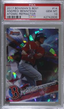 2017 Bowman's Best - [Base] - Atomic Refractor #14 - Andrew Benintendi [PSA 10 GEM MT]