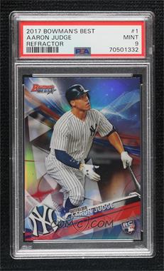 2017 Bowman's Best - [Base] - Refractor #1 - Aaron Judge [PSA 9 MINT]