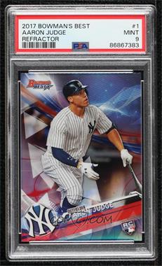 2017 Bowman's Best - [Base] - Refractor #1 - Aaron Judge [PSA 9 MINT]