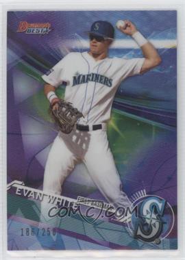 2017 Bowman's Best - Top Prospects - Purple Refractor #TP-34 - Evan White /250