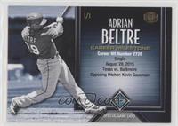 Adrian Beltre (Career Hits) #/1